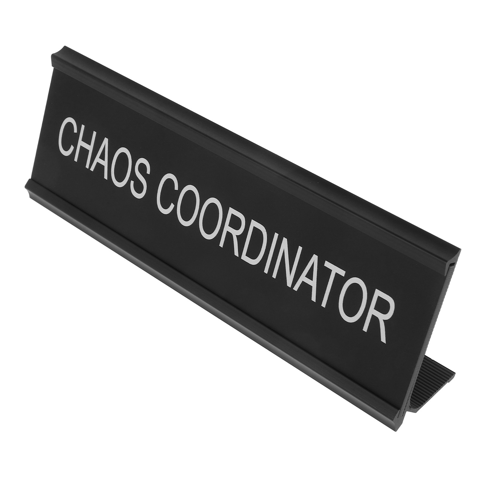 Desk Name Plate - Kaos Koordinatörü Masa Plaketi L-Şeklinde Alüminyum