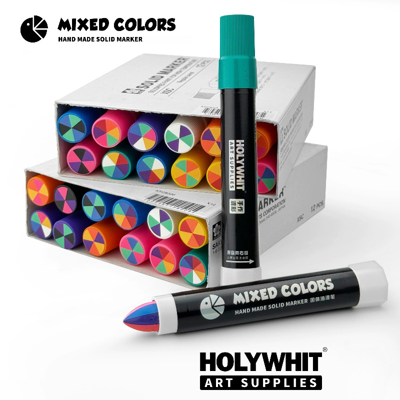 Whiteboard Marker Set - 1 adet Karışık Katı Yağ Bazlı
