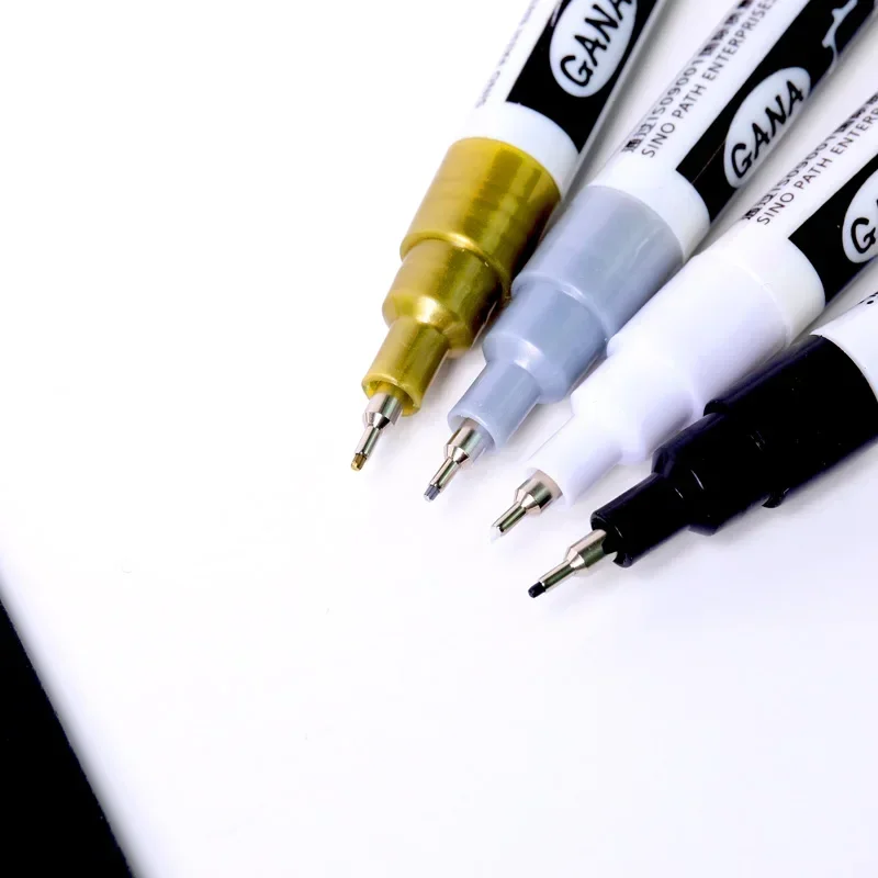 Whiteboard Marker Set - 4 adet/takım Yağ Bazlı Beyaz Siyah