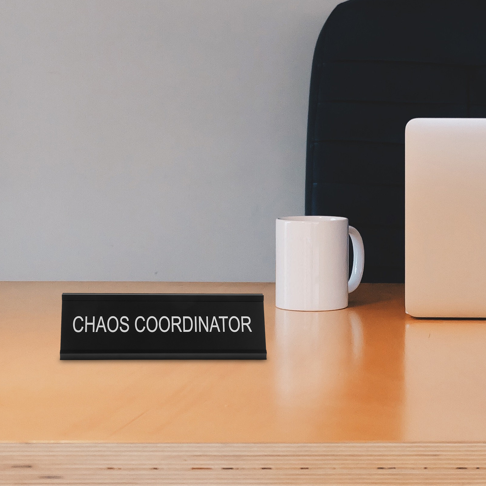 Desk Name Plate - L Şeklinde Alüminyum Masa Plaketi Kaos