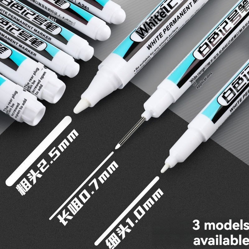 Whiteboard Marker Set - 1/10/20 adet beyaz kalıcı işaretleme kalemleri