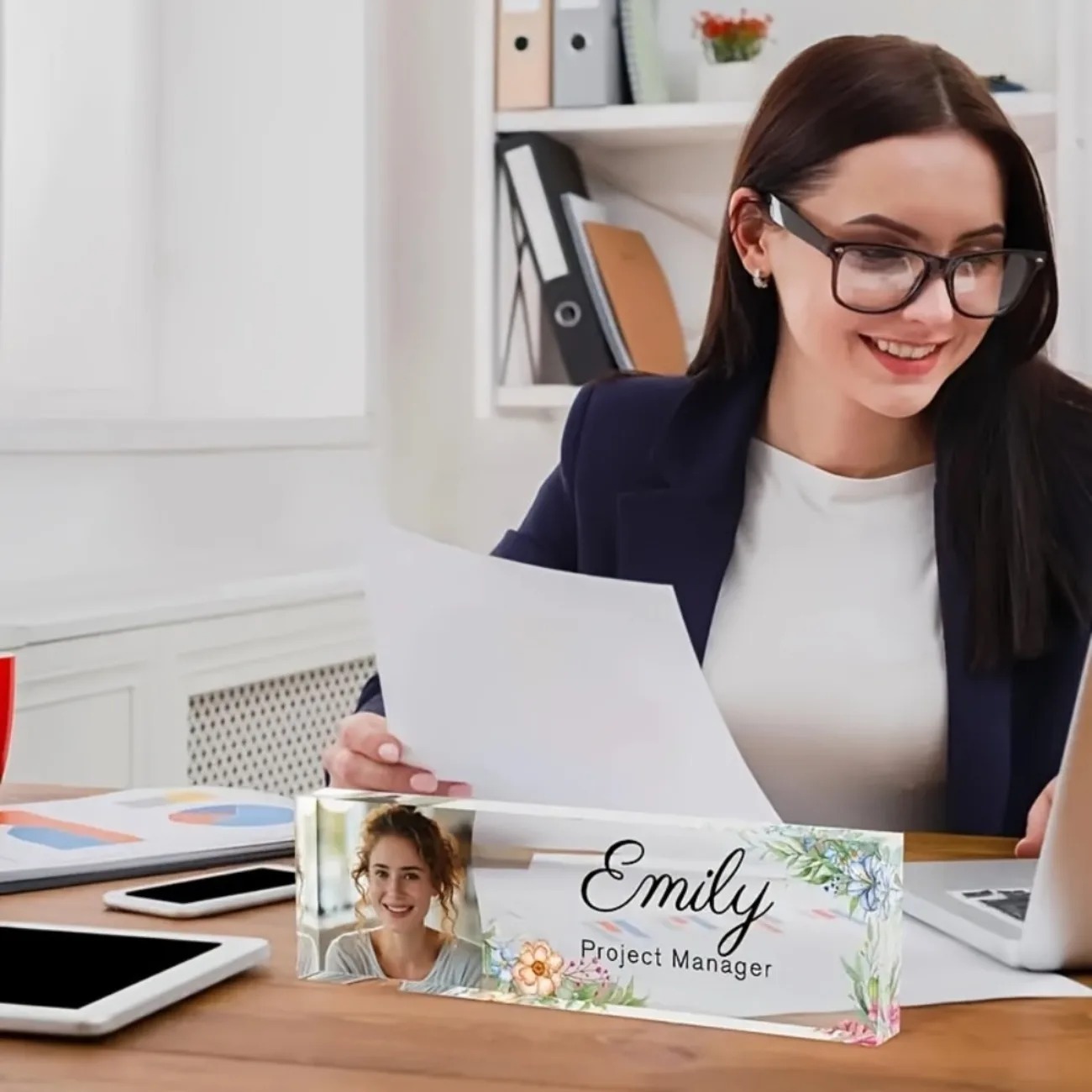 1 Adet Kişiselleştirilmiş Çiçe - Desk Name Plate incelemesi ve fiyatı