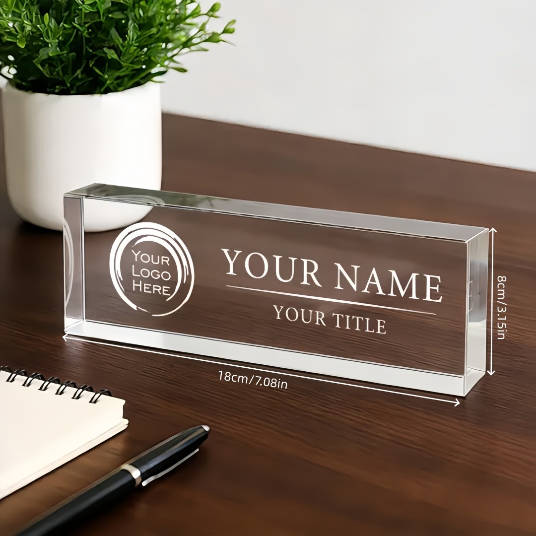 2D Düz Kişiselleştirilmiş Akri - Desk Name Plate incelemesi ve fiyatı