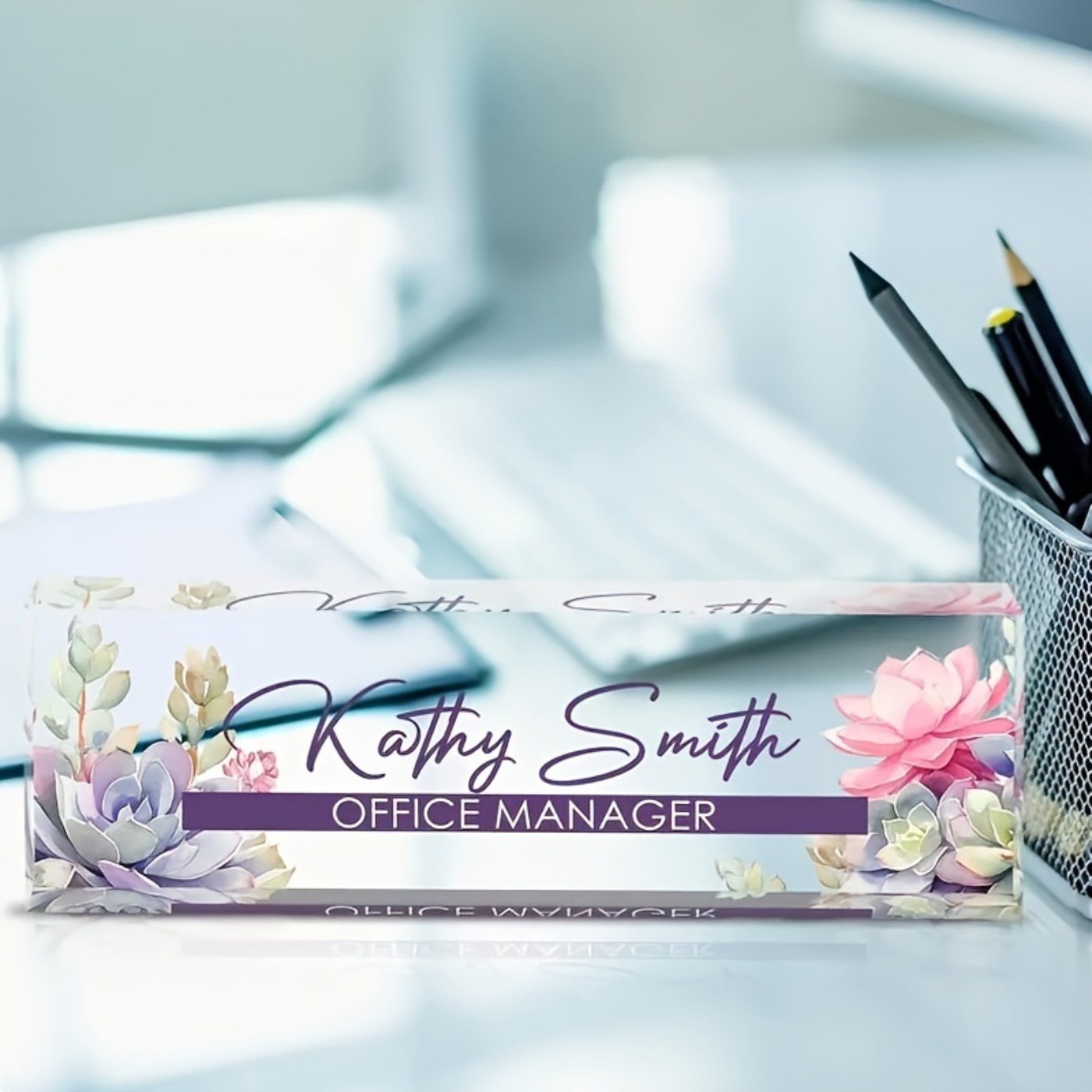 Özel Tasarım 2D Akrilik Masa İ - Desk Name Plate incelemesi ve fiyatı